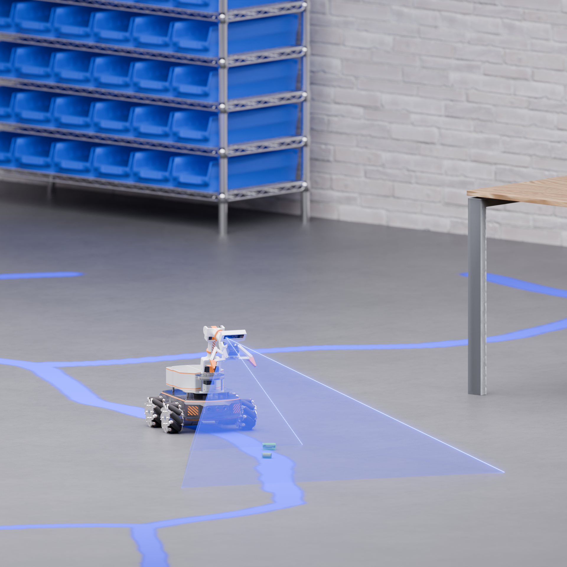 Lab Cleanup Robot using the MIRTE Master Platform